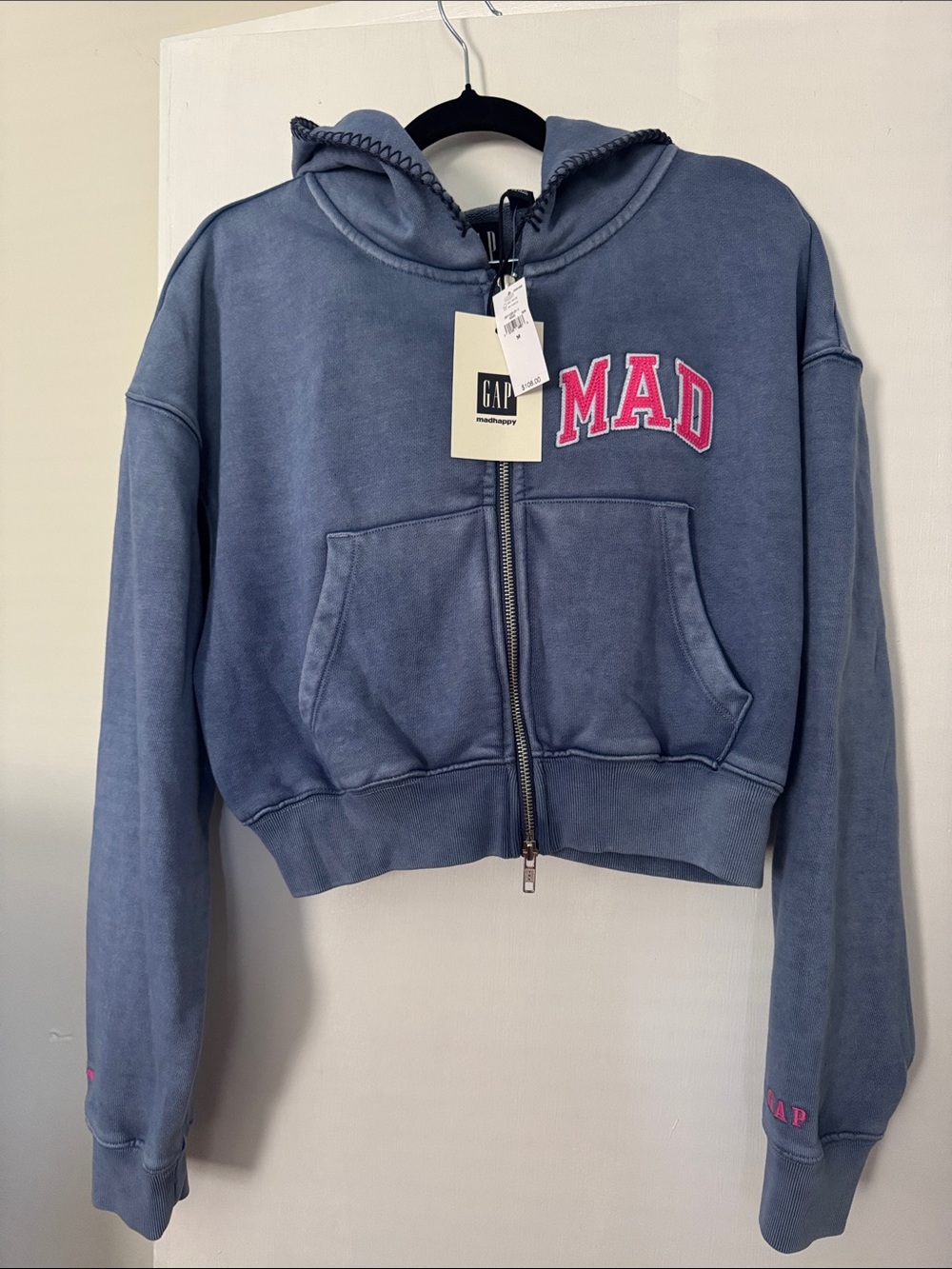 💙 Gap x Madhappy Happy Cropped Hoodie | Blue | M | NWT
